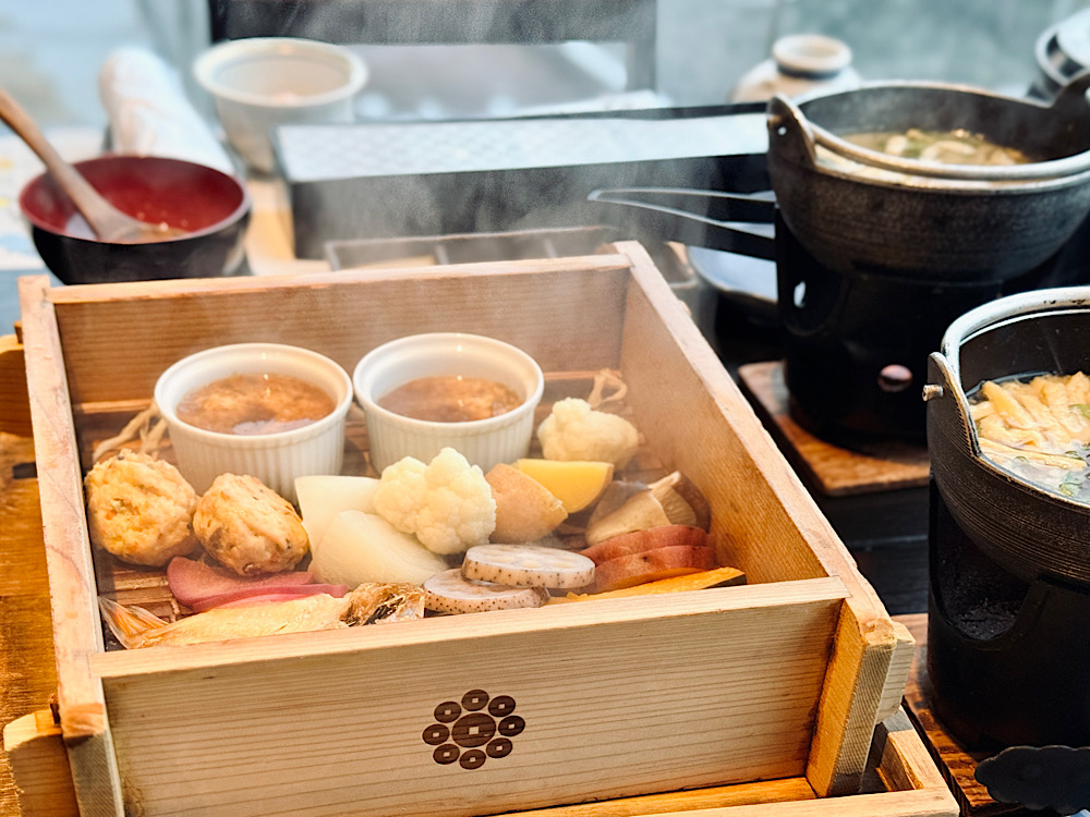 石川縣加賀 山中溫泉 住宿推薦 白鷺之湯Tawaraya 採用加賀地產食材的蒸籠料理